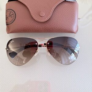 Ray-Ban Women's Sunglasses - Gold Frame with Gray Lenses